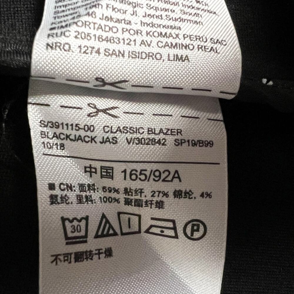 Gap Blazer Jacket Classic Solid Black Jack Single… - image 3